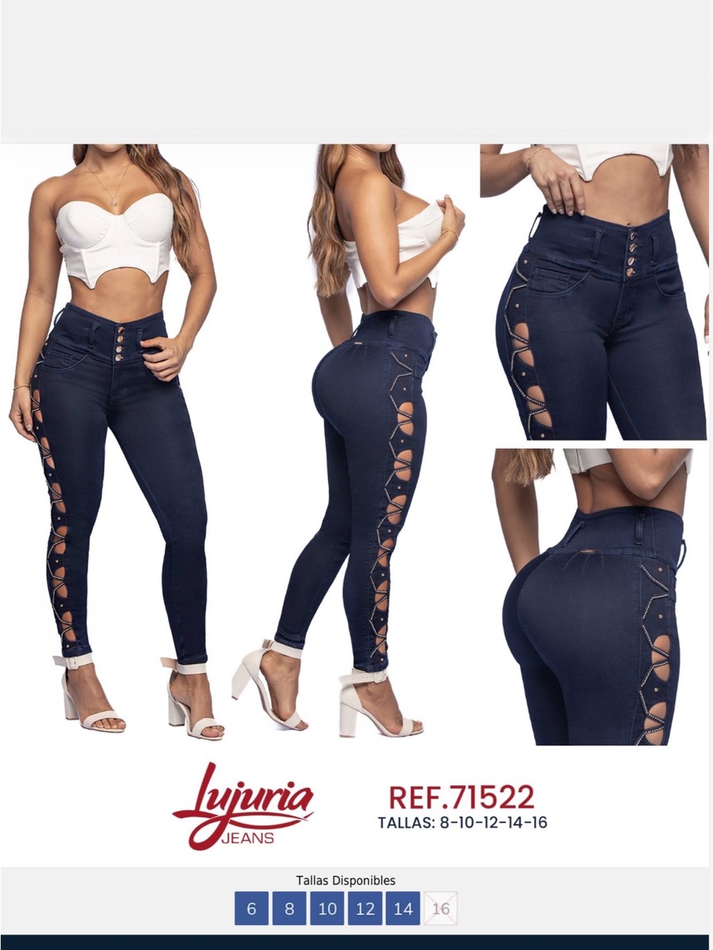 NWT PUSHUP JEANS IMPORTED FROM COLOMBIA , super soft  fabric that adjusted